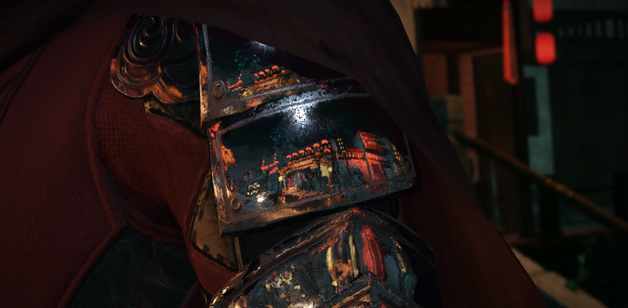 Ray-traced reflections on armour in Justice